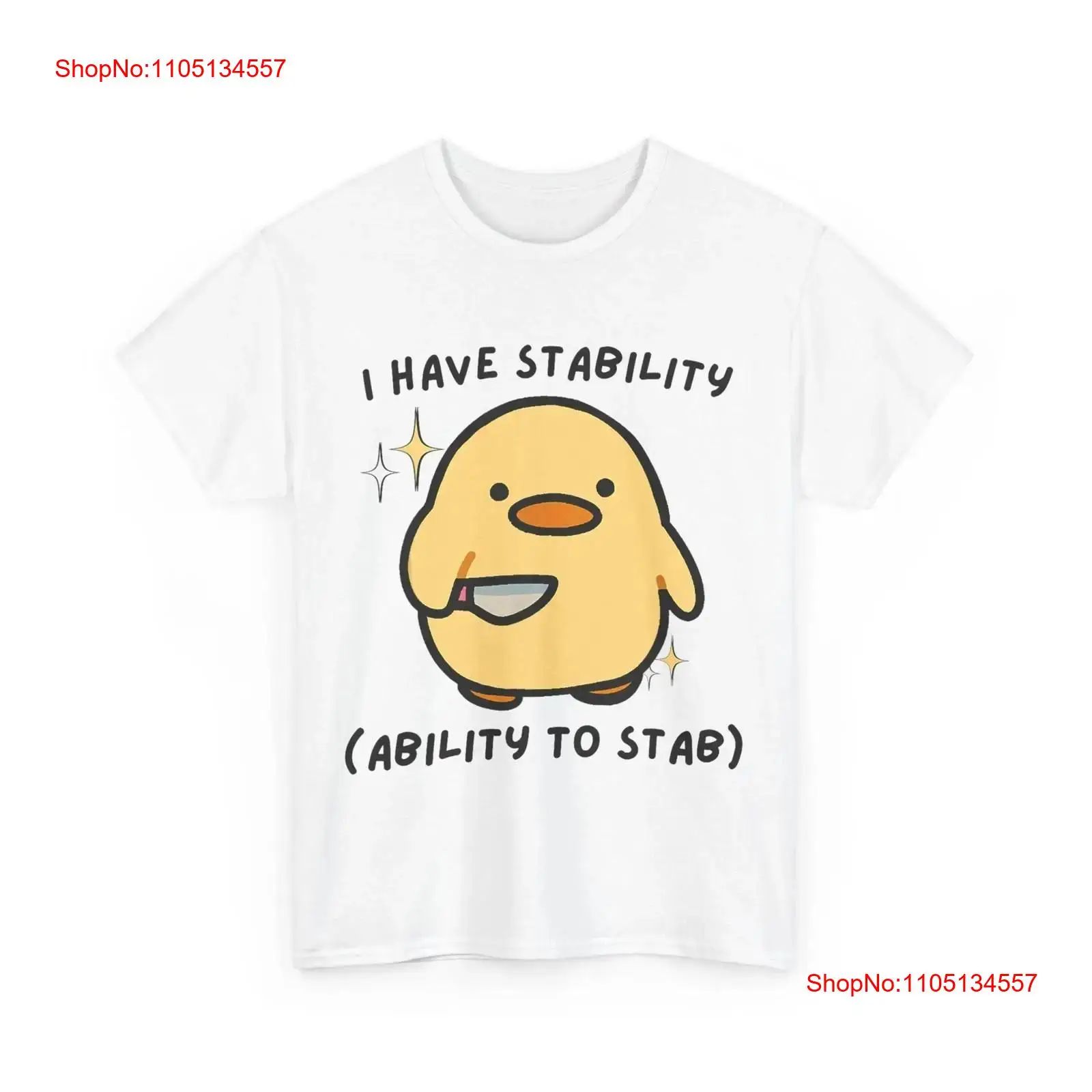 Knit Stabilizer Stretch - Komik Sevimli Ördek Tişörtü Boyut S