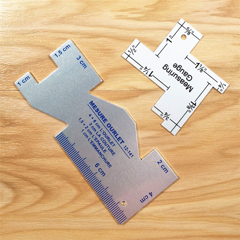 Seam Gauge Metal - Hassas Dikiş Ölçüm Cihazı Metal Kapitone