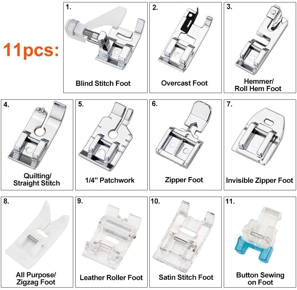 11 Parça Baskı Ayağı Seti - Br - Textile Sewing Machines incelemesi ve fiyatı