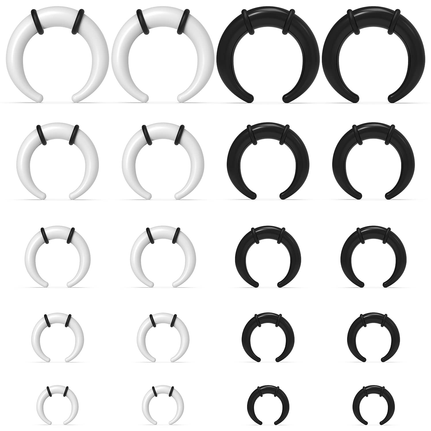 Büyük Septum yüzükler 14G 12G  - Seam Gauge Metal incelemesi ve fiyatı